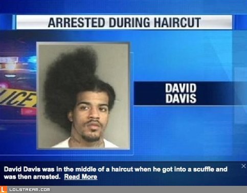 Arrested During Haircut