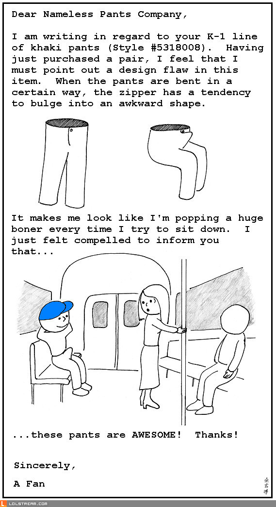 Dear Nameless Pants Company