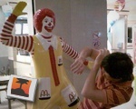 Violent Ronald McDonald