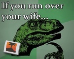 If you run over your wife...