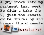 Sick bastard.