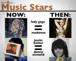 music Stars Then and Now