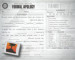 Formal Apology