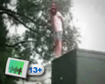Girl jump fail